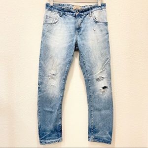 Pre-loved! ZARA Basic Dept. Z1976 Heritage Denim Ripped Jeans!